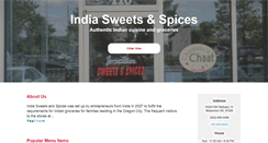 Desktop Screenshot of indiasweetsspices.com