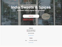 Tablet Screenshot of indiasweetsspices.com